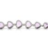 "Wholesaler Closing Down Must Be Sold" 14K White Gold, Kunzite and Diamond, Halo Bracelet - 5