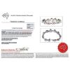 "Wholesaler Closing Down Must Be Sold" 14K White Gold, Kunzite and Diamond, Halo Bracelet - 7