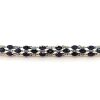 "Wholesaler Closing Down Must Be Sold" 14K Rose Gold, Blue Sapphire and Diamond, Decorative Triple Line Bracelet - 3