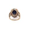 "Wholesaler Closing Down Must Be Sold" 14K Rose Gold, Blue Sapphire and Diamond, Double Halo Split Band Ring - 4