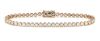 "Wholesaler Closing Down Must Be Sold" 14K Rose Gold, 3.50ct TDW Diamond, Tennis Bracelet - 8