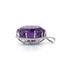 "Wholesaler Closing Down Must Be Sold" 14K White Gold, 26.02ct Amethyst and Diamond, Halo Cocktail Pendant - 3