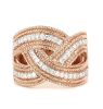 "Wholesaler Closing Down Must Be Sold" 14K Rose Gold, 0.52ct TDW Diamond, Twist Style Ring