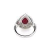 "Wholesaler Closing Down Must Be Sold" 14K White Gold, Ruby and Diamond, Double Halo Statement Ring - 4