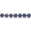 "Wholesaler Closing Down Must Be Sold" 14K White Gold and Blue Sapphire, Flower Design Bracelet - 3