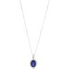 "Wholesaler Closing Down Must Be Sold" 14K White Gold, 9.49ct Tanzanite and Diamond, Antique Inspired Pendant Necklace - 2