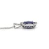 "Wholesaler Closing Down Must Be Sold" 14K White Gold, 9.49ct Tanzanite and Diamond, Antique Inspired Pendant Necklace - 3