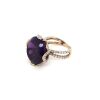 "Wholesaler Closing Down Must Be Sold" 14K Rose Gold, 17.55ct Amethyst and Diamond, Cocktail Ring - 4