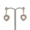 "Wholesaler Closing Down Must Be Sold" 14K Rose Gold, Aquamarine and Diamond, Heart Drop Earrings - 4